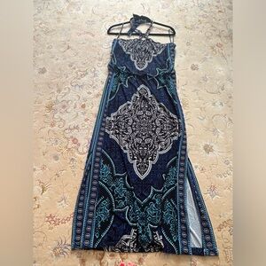 Halter top maxi dress